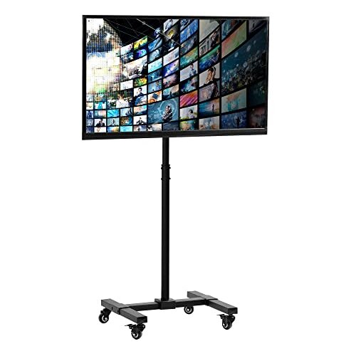 vivo-mobile-tv-display-stand-for-13-to-42-inch-led-lcd-flat-panel-screens-rolling-floor-stand-height-adjustable-mount-with-wheels-stand-tv07w vivo-mobile-tv-display-stand-for-13-to-42-inch-led-lcd-flat-panel-screens-rolling-floor-stand-height-adjustable-mount-with-wheels-stand-tv07w
